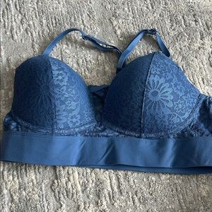 Victoria's Secret Deep Blue Lace Bra